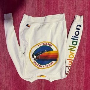 aviator nation crew neck sweatshirt